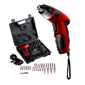 Kit Parafusadeira Elétrica 4,8v C/ Maleta + 44pçs Multilaser