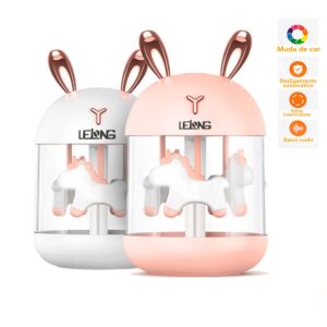 Mini Umidificador e Aromatizador Kids Carrossel