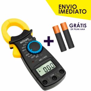 Alicate Amperímetro Multímetro Digital Profissional Resistente