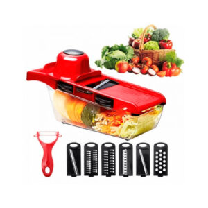 6 Em 1 Mandoline Fatiador Cortador Ralador Legumes