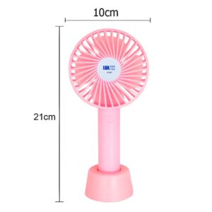 Mini Ventilador de Mão Portátil Recarregável USB - Rosa