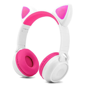 Headphone Bluetooth Fone de Ouvido sem Fio Gatinho com Led