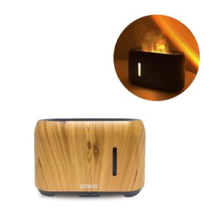 Umidificador Difusor Simulador Chamas Aromatizador Madeira