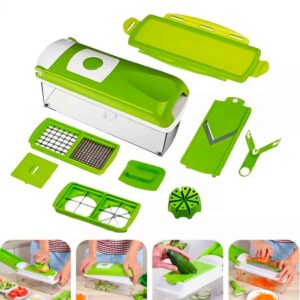 Cortador Fatiador Picador Legumes Frutas Com Recipiente 1,5L