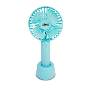 Ventilador Mini De Mesa Portátil Usb Recarregável [Azul]