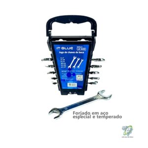 Jogo Chave de Boca Kit 6 Peças It-Blue Aço especial
