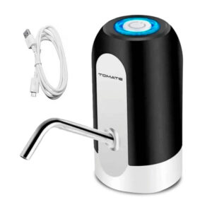 Bomba Elétrica para Galão Garrafão de Água Tomate Preto Usb