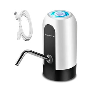 Bomba Elétrica para Galão Garrafão de Água Tomate Branco Usb