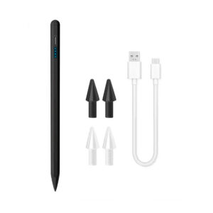 Caneta Touch Screen Ponta Fina 1,5 mm Desenho USB Universal [Preta]