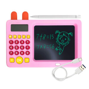 Lousa Tablet Educativo Para Dsenhos e Cálculos Rosa USB