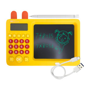 Lousa Tablet Educativo Para Dsenhos e Cálculos Amarelo USB