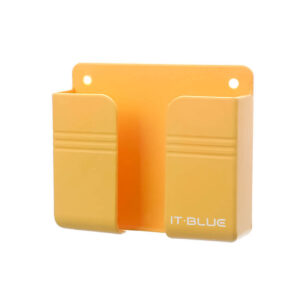 Suporte Multiuso De Parede Para Celular Controle Plástico Amarelo