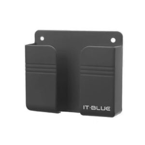 Suporte Multiuso De Parede Para Celular Controle Plástico Cinza