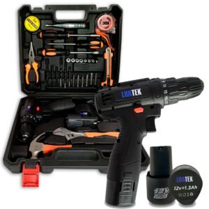 Maleta de Feramentas Completa Parafusadeira E Furadeira 12v