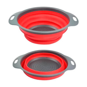 Escorredor Silicone Retrátil Alimentos Macarrão Legumes