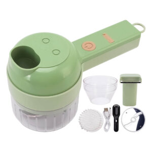 Processador Cortador Fatiador Elétrico USB 4 em 1 Alimentos