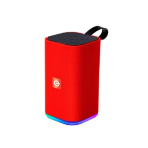 Caixa De Som Bluetooth Portátil Sem Fio Led Usb Micro Sd Fm Vermelho