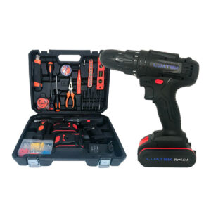Kit Maleta Ferramenta Completo Parafusadeira 21v Jogo 29 Pç
