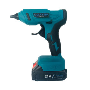 Pistola de Cola Quente + 2 Bastões de Cola A Bateria 21V Profissional
