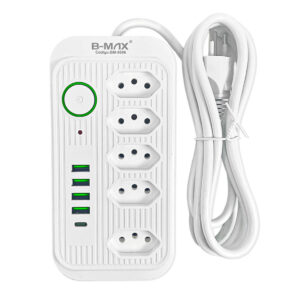 Filtro de Linha Extensao de múltiplas Tomada e USB