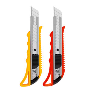 Estilete Metal Profissional Retratil Com Refil Lamina Extra