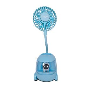 Mini Ventilador e Porta Lápis Infantil - Azul