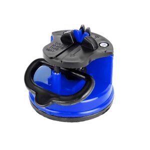 Amolador Afiador De Facas Tesouras Canivetes Com Ventosa Azul