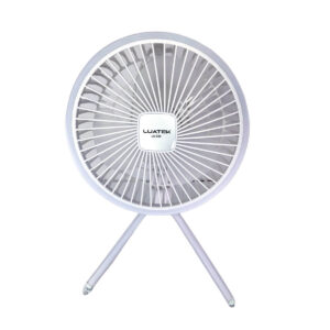 Ventilador Com Led E Tripé Mesa Portátil Usb Recarregável