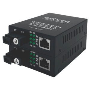 Kit Extensor Conversor de Fibra Óptica Amplificador longa distância