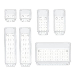 Organizador Modular de Gavetas Acrílico Transparente para Gavetas