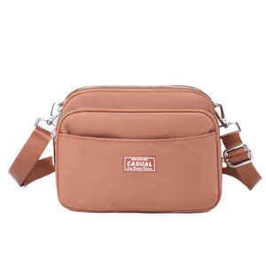 Mini Bolsa Transversal Pequena compacta (Marron)