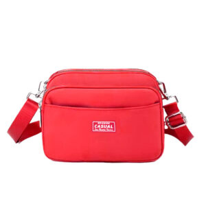 Mini Bolsa Transversal Pequena compacta (Vermelho)