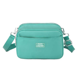 Mini Bolsa Transversal Pequena compacta (Verde claro)