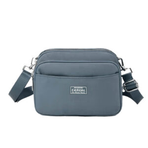 Mini Bolsa Transversal Pequena compacta (Cinza)