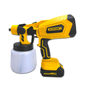 Pistola De Pintura Pulverizadora Tinta Bomvink BOM-9720 Portátil A Bateria