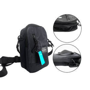 Bolsa Pochete Tiracolo com Alça Regulável (Preto)