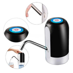 Bomba de Água Elétrica Automática USB Galão Garrafão - Preto