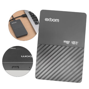 HD Externo 1TB Portátil com USB-C Alta Velocidade